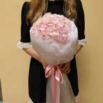 Букет с розовой гортензий Фото 3