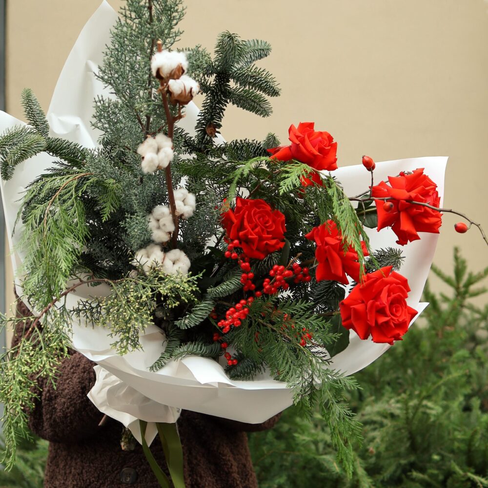 Букет с нобилисом "Merry Christmas"